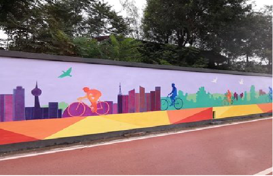 郑州墙体彩绘-围墙