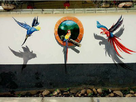 郑州视觉错位-3D墙绘设计