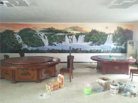 郑州墙绘-写实风景