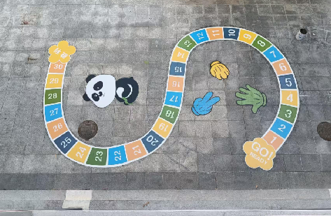 郑州地面游戏彩绘