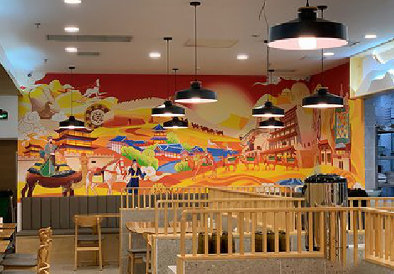 郑州商业空间彩绘介绍。