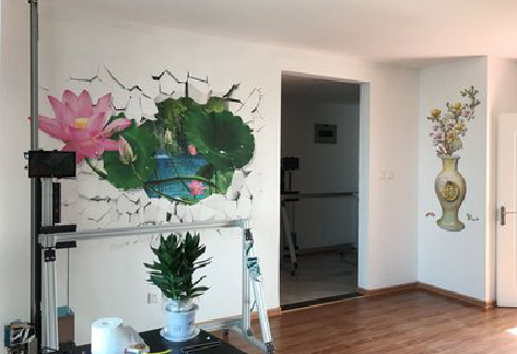 郑州墙体彩绘相比墙纸的优势。