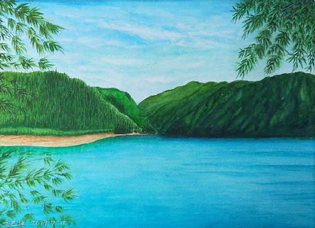 郑州在墙绘中，如何绘画绿水青山？