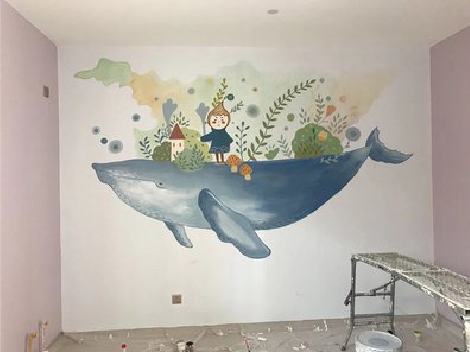 郑州手绘墙的特点及优势。